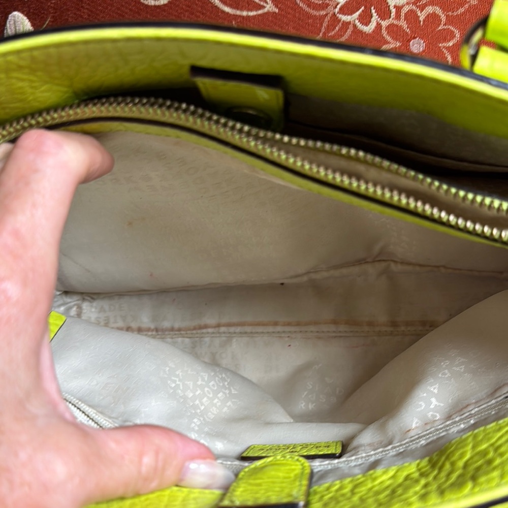 Kate Spade Green Satchel with Textured Design - Picture 14 of 16